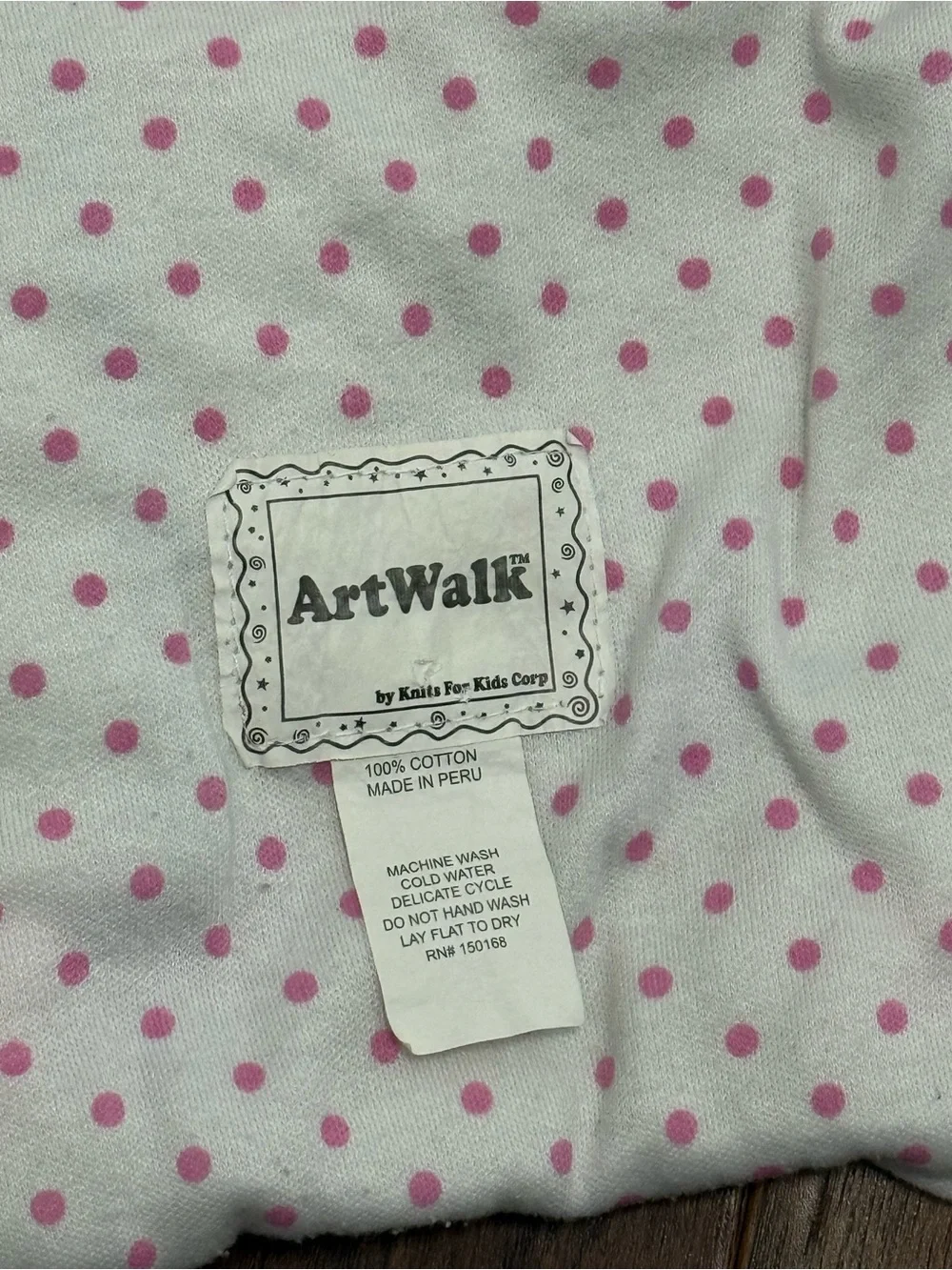 ArtWalk Knits For Kids Pink Cotton Garden Butterfly Bee Knit Baby Blanket 24x24